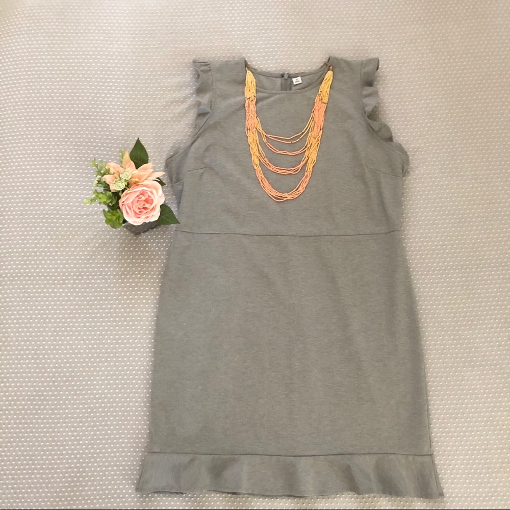 Old Navy grey sleeveless sheath dress